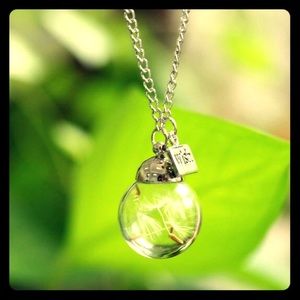 Dandelion wish necklace